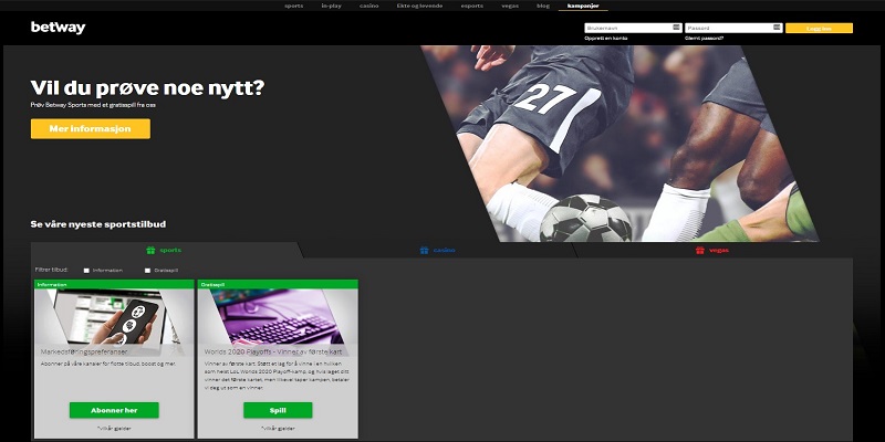 Betway bonuser for sport