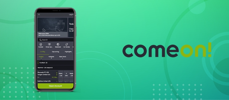 ComeOn mobil app
