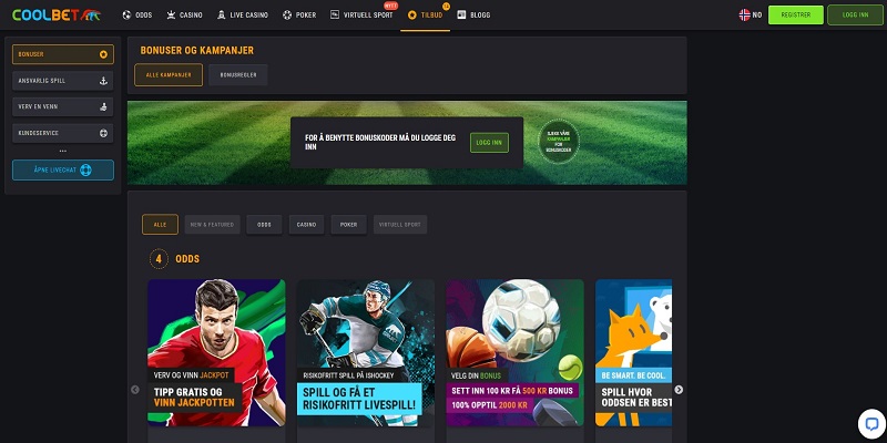 Coolbet bonuser for sport