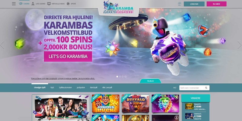 Karamba hjemmeside for bookmaker