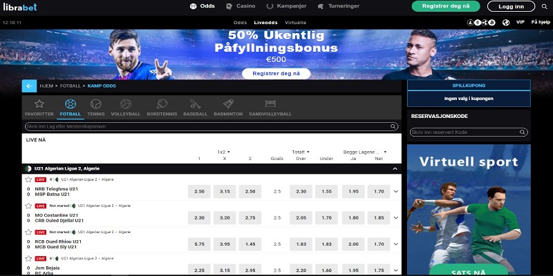 LibraBet online live sportsbetting