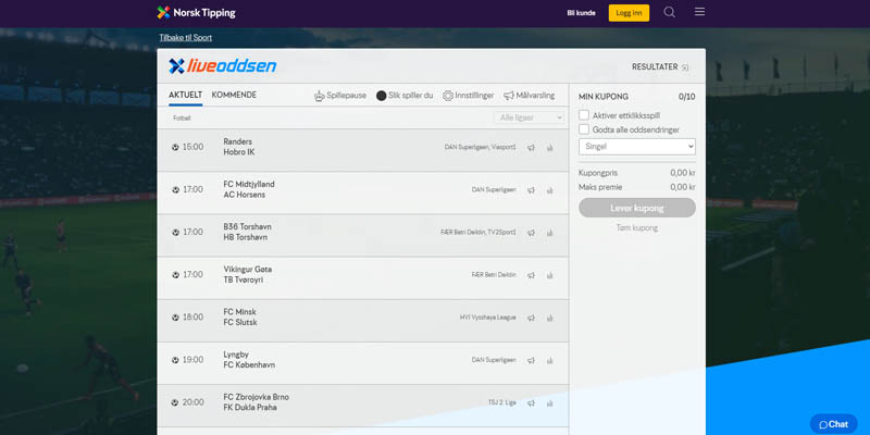 Norsk Tipping online online live sportsbetting